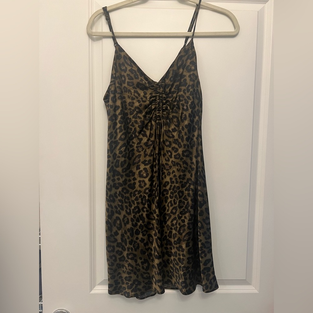 Zara printed mini dress